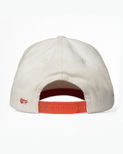 Mach 5 Symbol Premium Corduroy Hat For Speed Racer™ / Cream / Burnt Orange