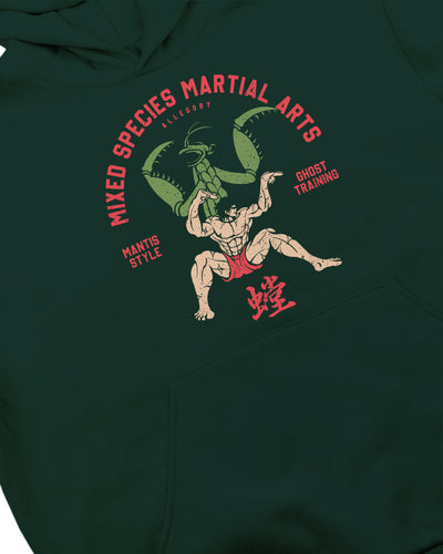 Mantis Style Hoodie / Phthalo Green