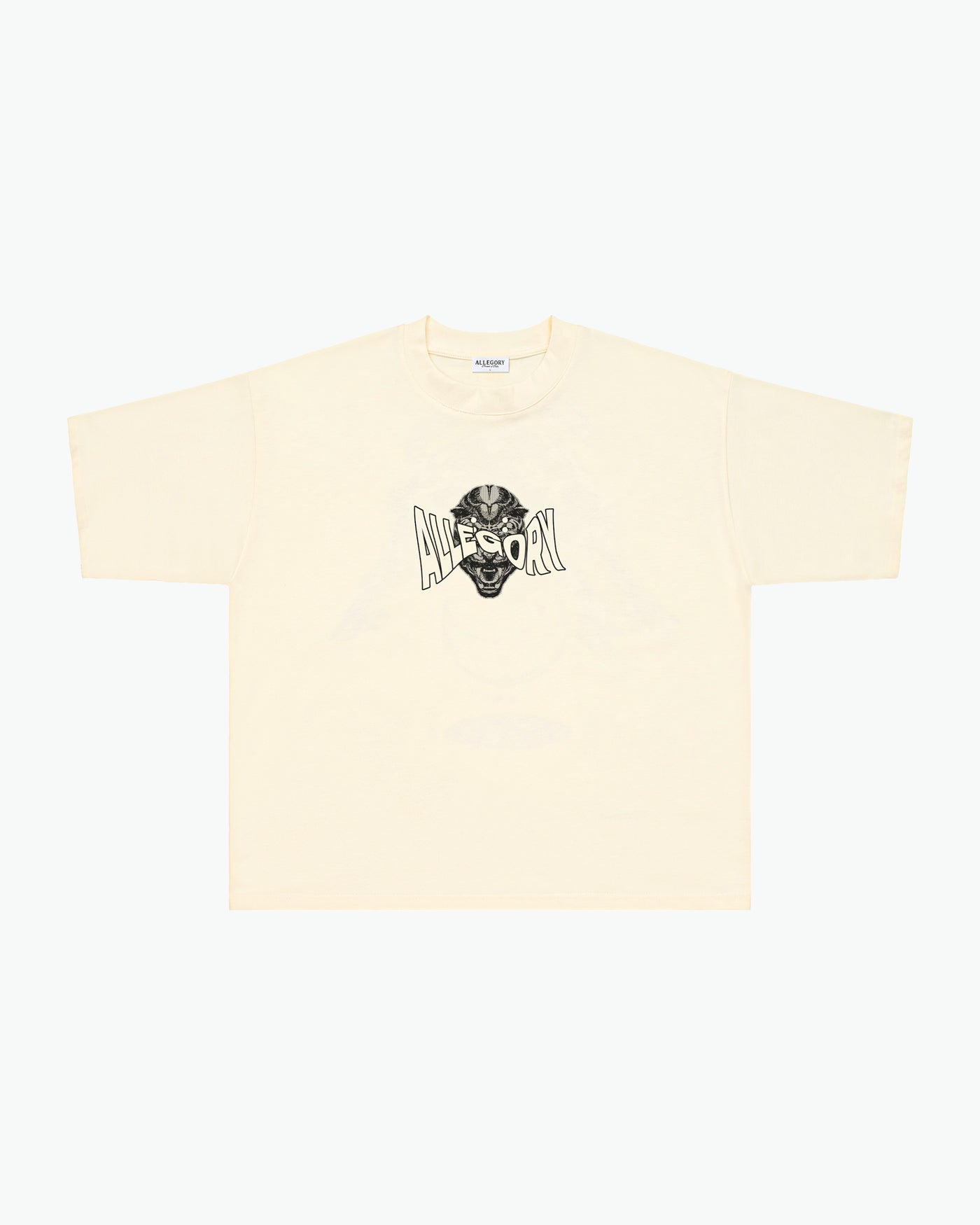 Nature_Technology Heavyweight Cropped Fit Tee / Cream