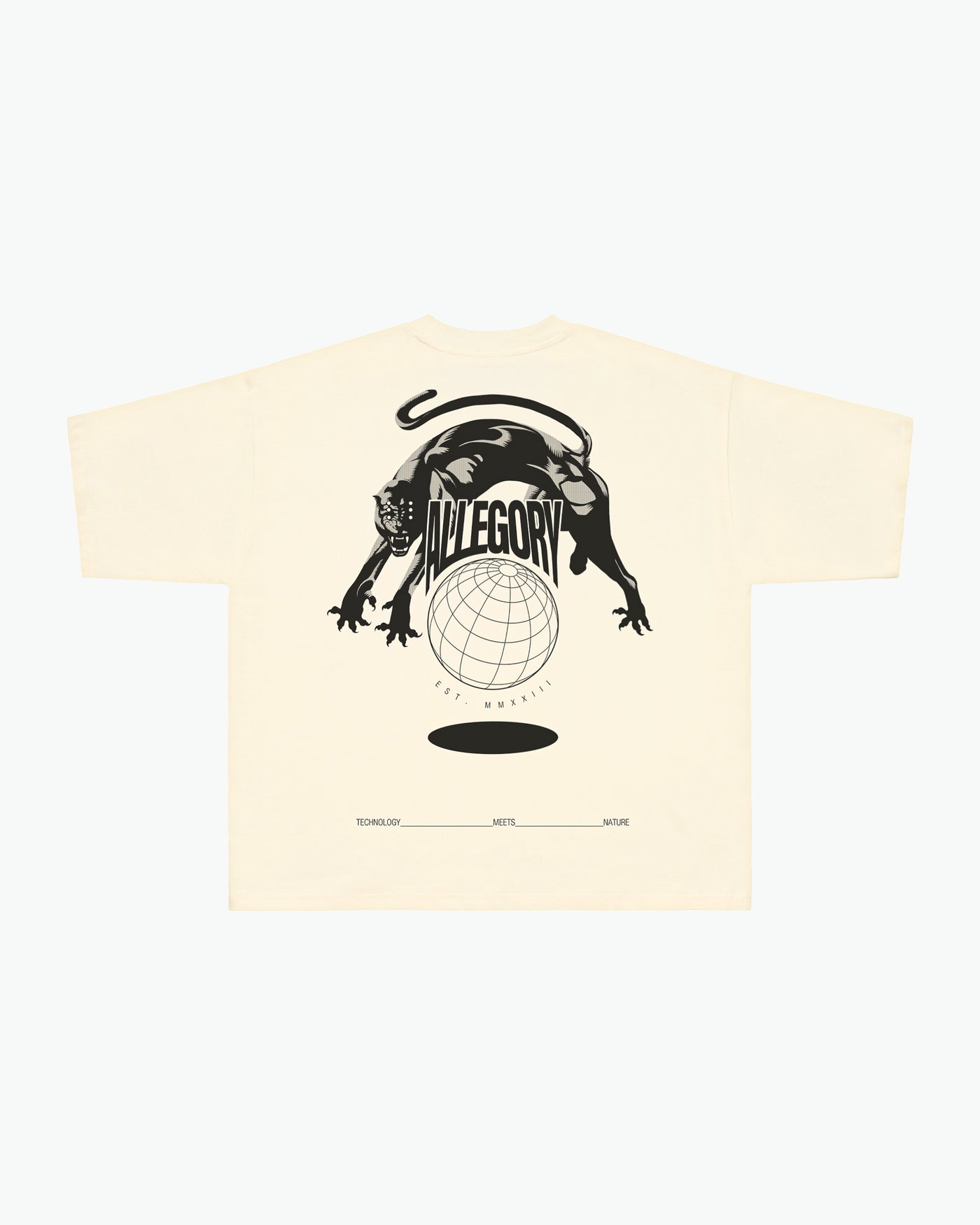 Nature_Technology Heavyweight Tee / Cream