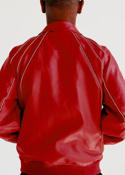 Voyager Leather Jacket / Red