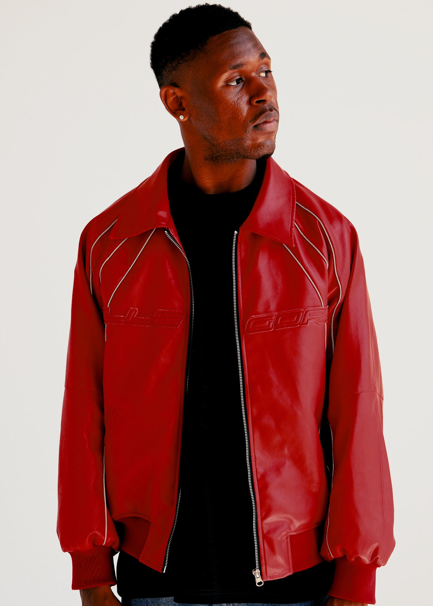 Voyager Leather Jacket / Red