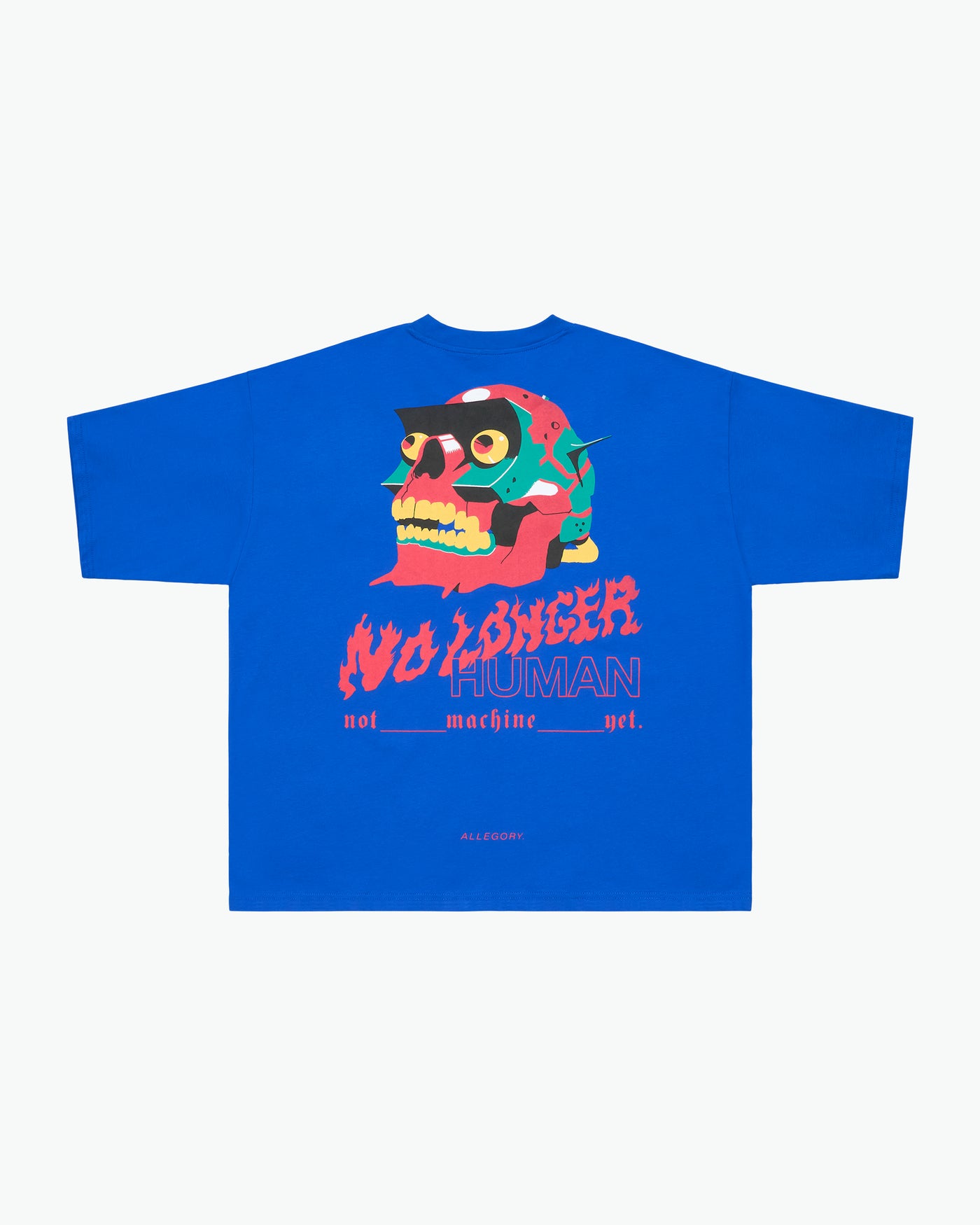 No Longer Human Heavyweight Cropped Fit Tee / Blue