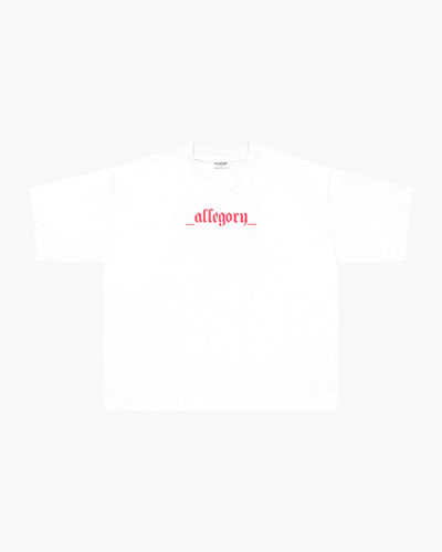 No Longer Human Heavyweight Cropped Fit Tee / White