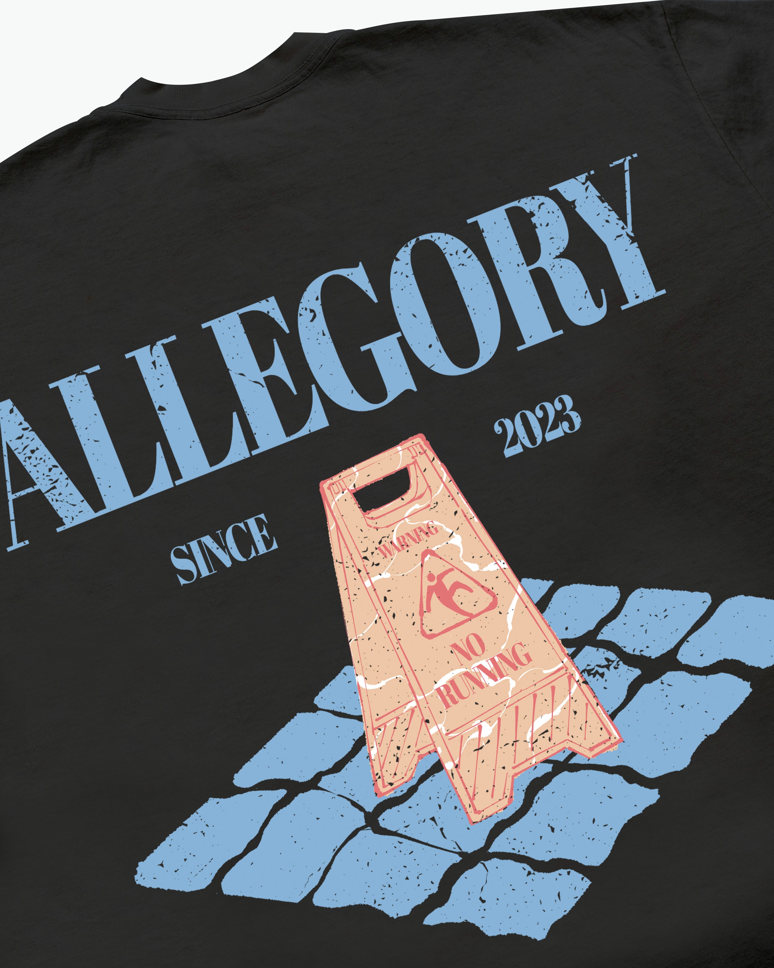 "No Running" Tee / Charcoal-3