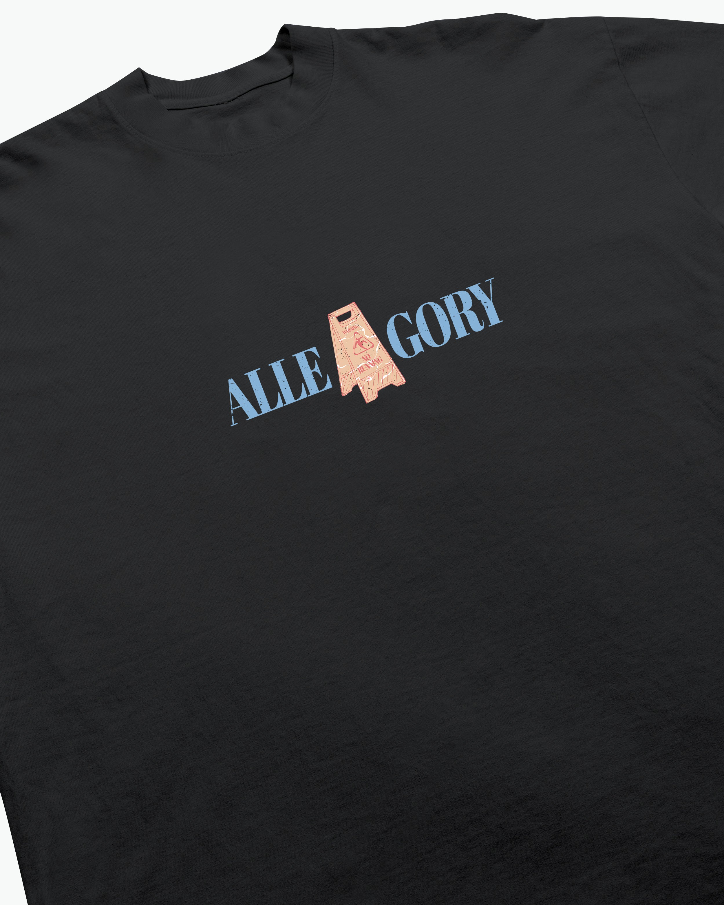 "No Running" Tee / Charcoal-4