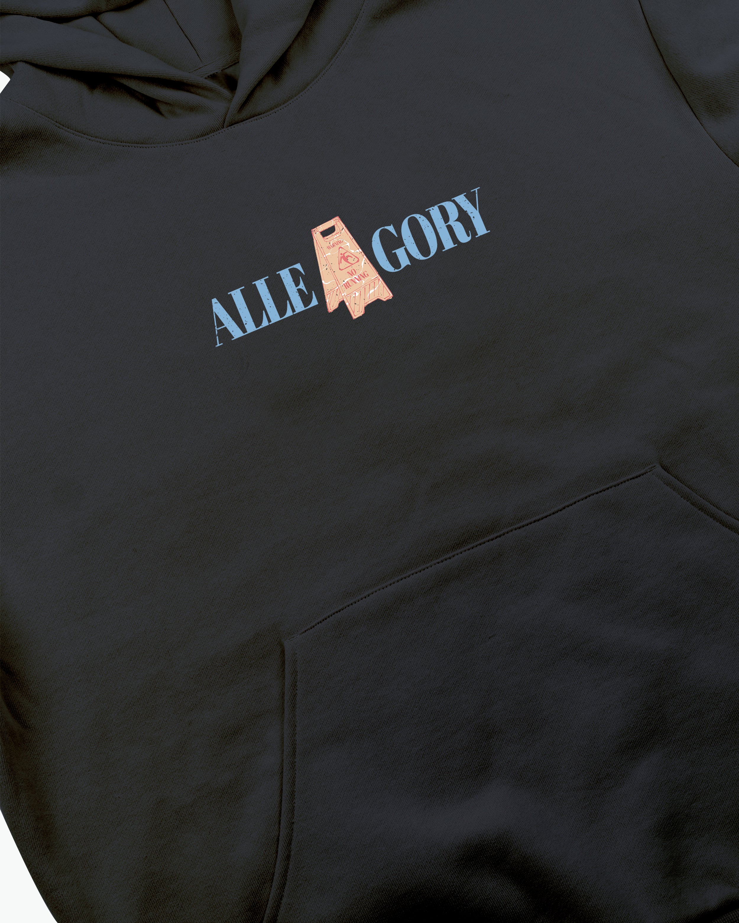 "No Running" Hoodie / Charcoal-4