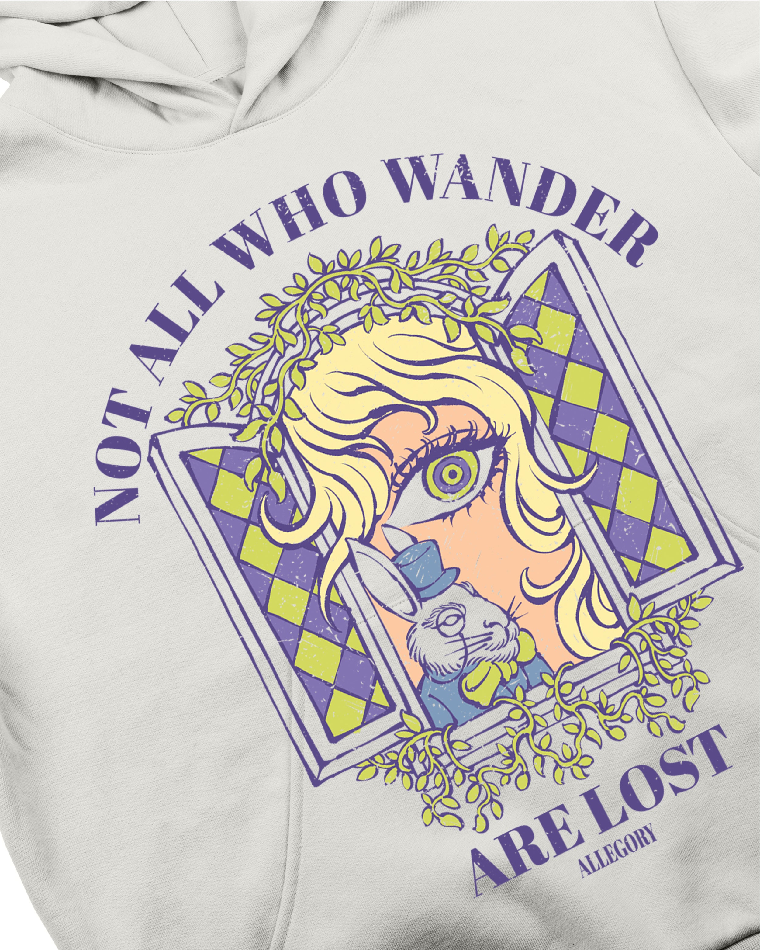 Not All Who Wander Are Lost Hoodie / Off White-2