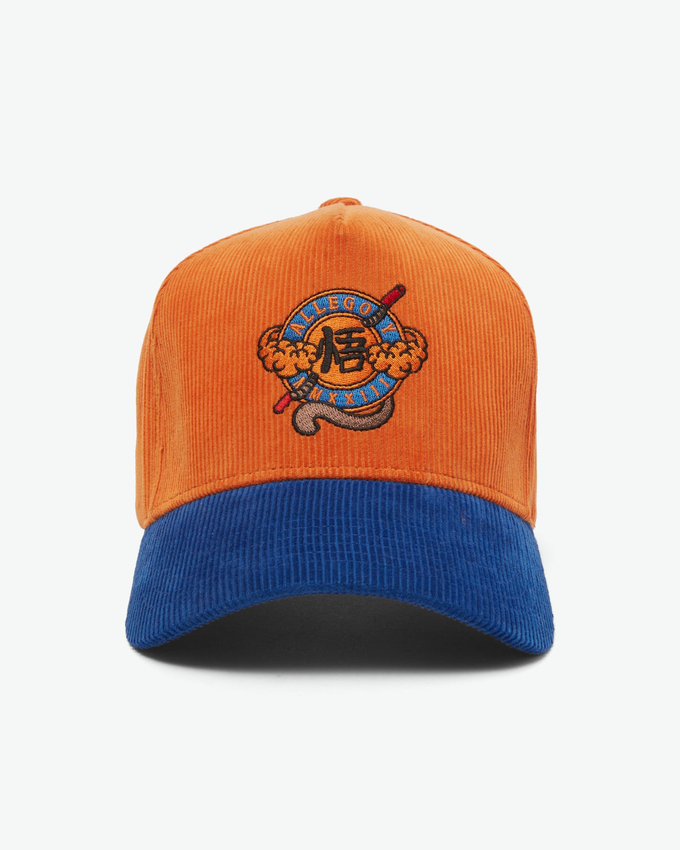 Flying Nimbus Goku Corduroy Hat / Orange / Blue