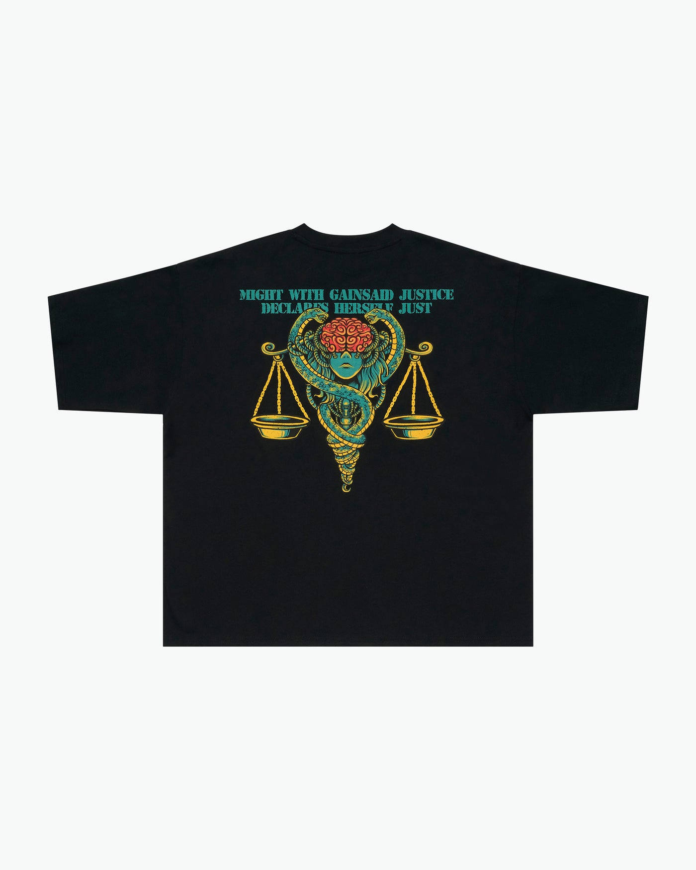 Psycho Pass Justice Heavyweight Cropped Fit Tee / Black