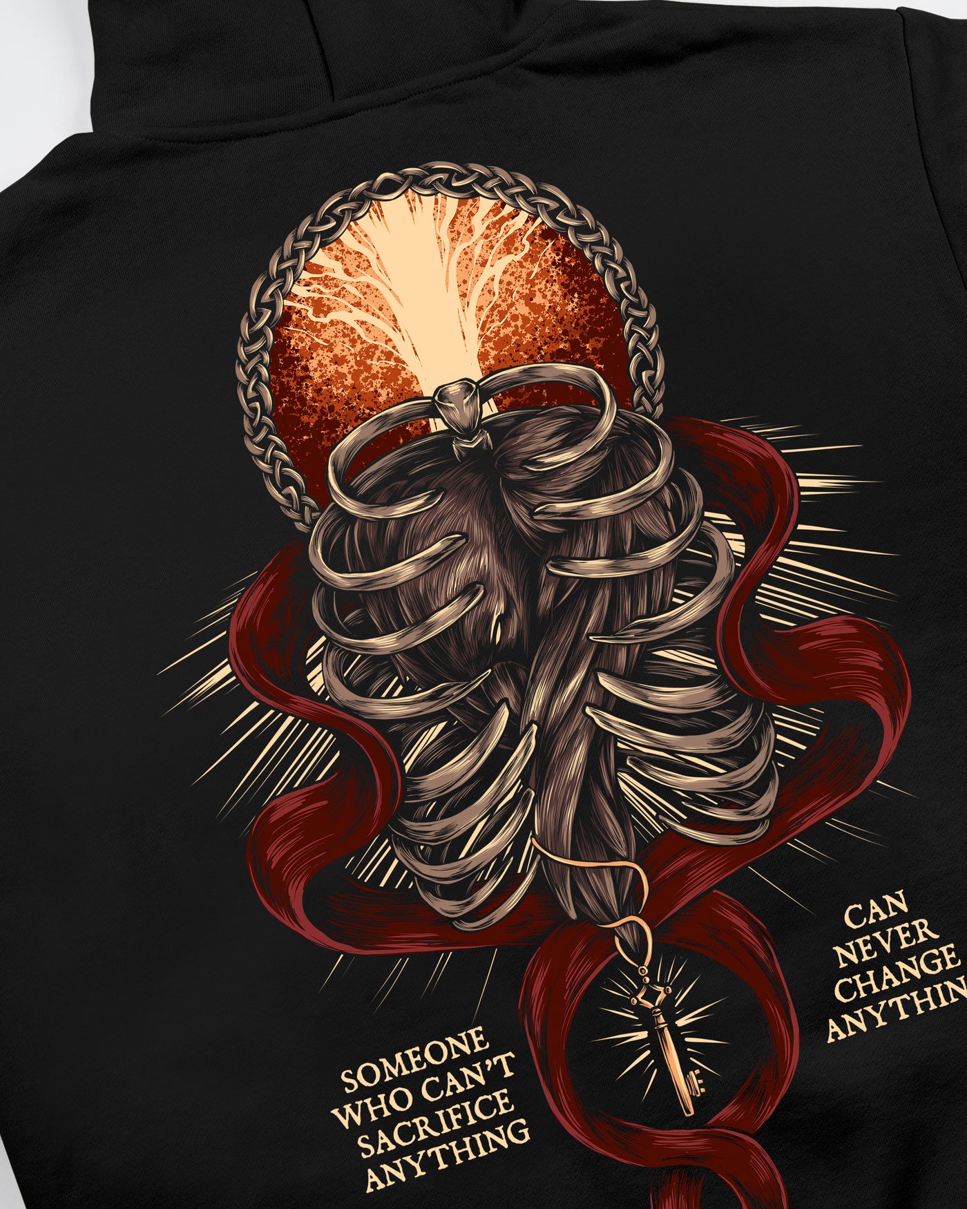 Change Requires Sacrifice Hoodie / Black