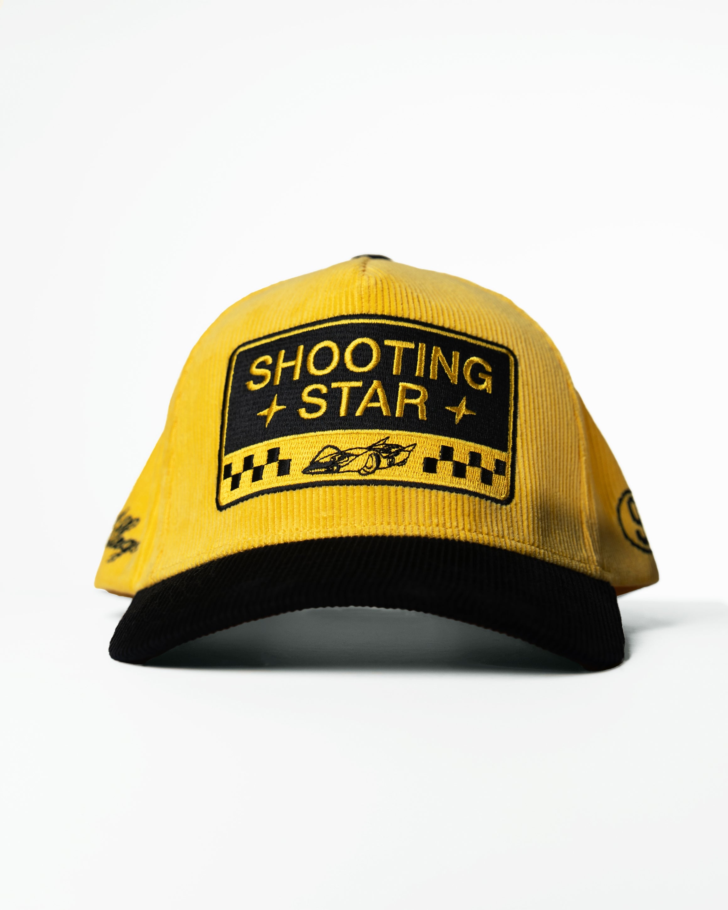 Shooting Star Premium Corduroy Hat For Speed Racer™ / Mustard Yellow / Black