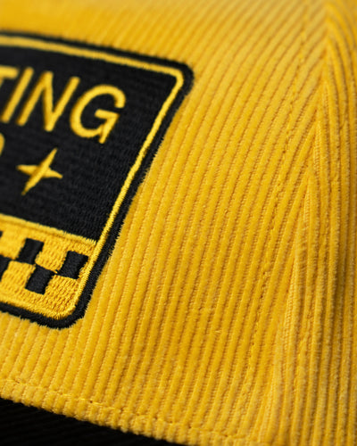 Shooting Star Premium Corduroy Hat For Speed Racer™ / Mustard Yellow / Black