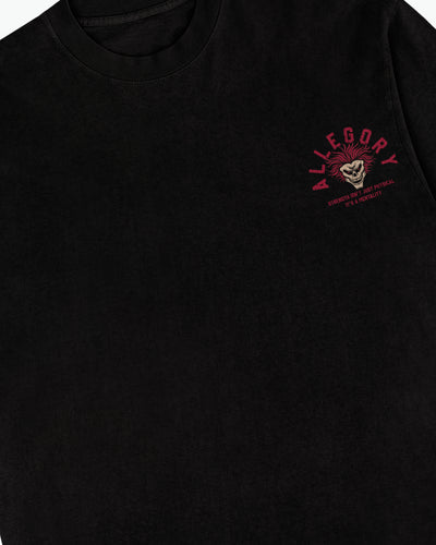 Mind Over Matter Long Sleeve Tee / Black