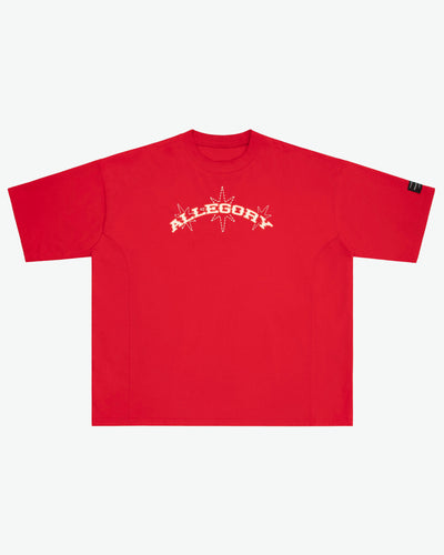 COWBOY STAR FRONTIER HEAVYWEIGHT TEE / RED