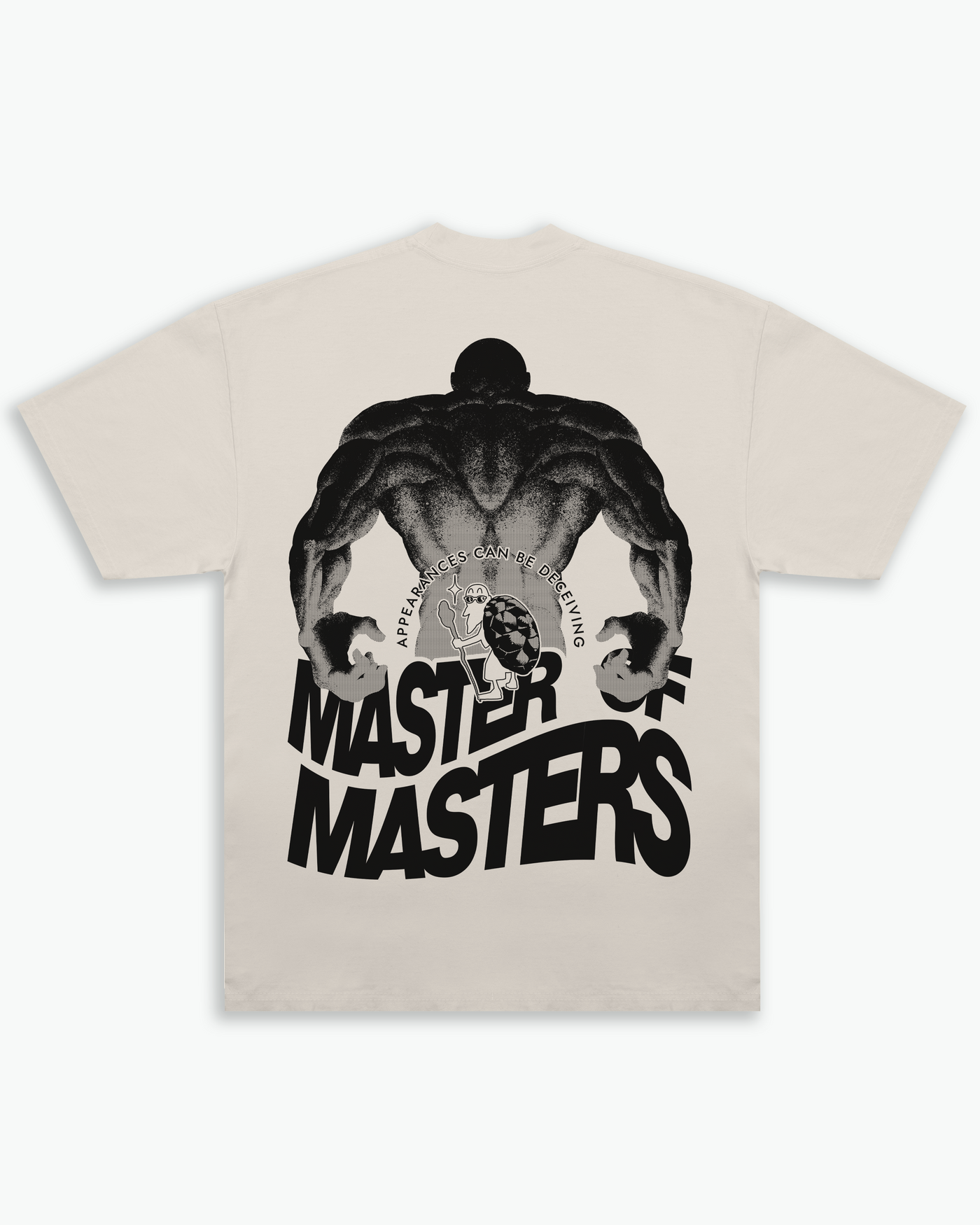 Masters Of Masters Heavyweight Cropped Fit  Tee / Gold / Black