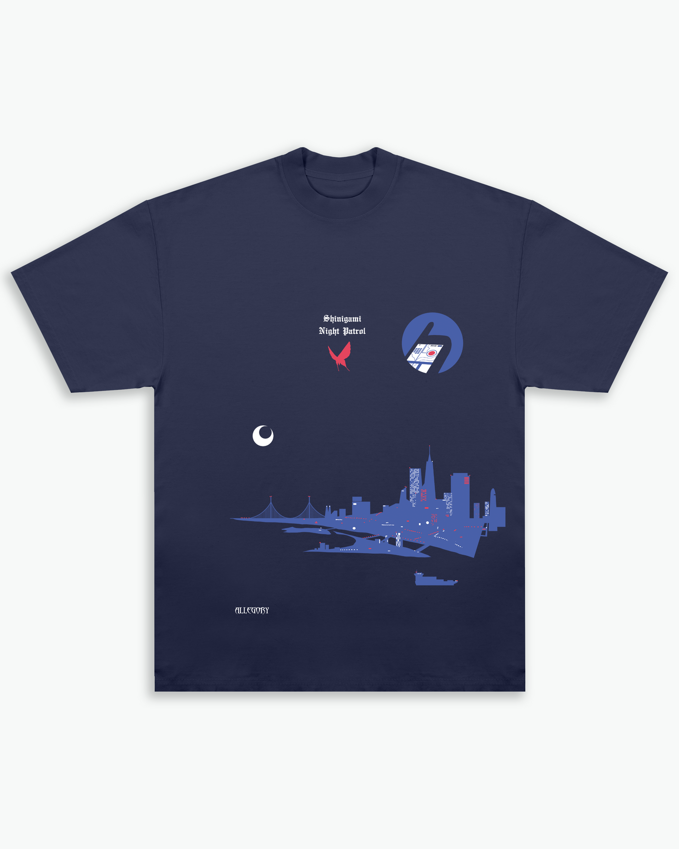 Shinigami Night Patrol Tee / Dark Navy