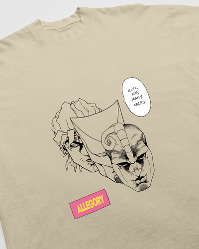 Faces Of Evil Tee / Cream