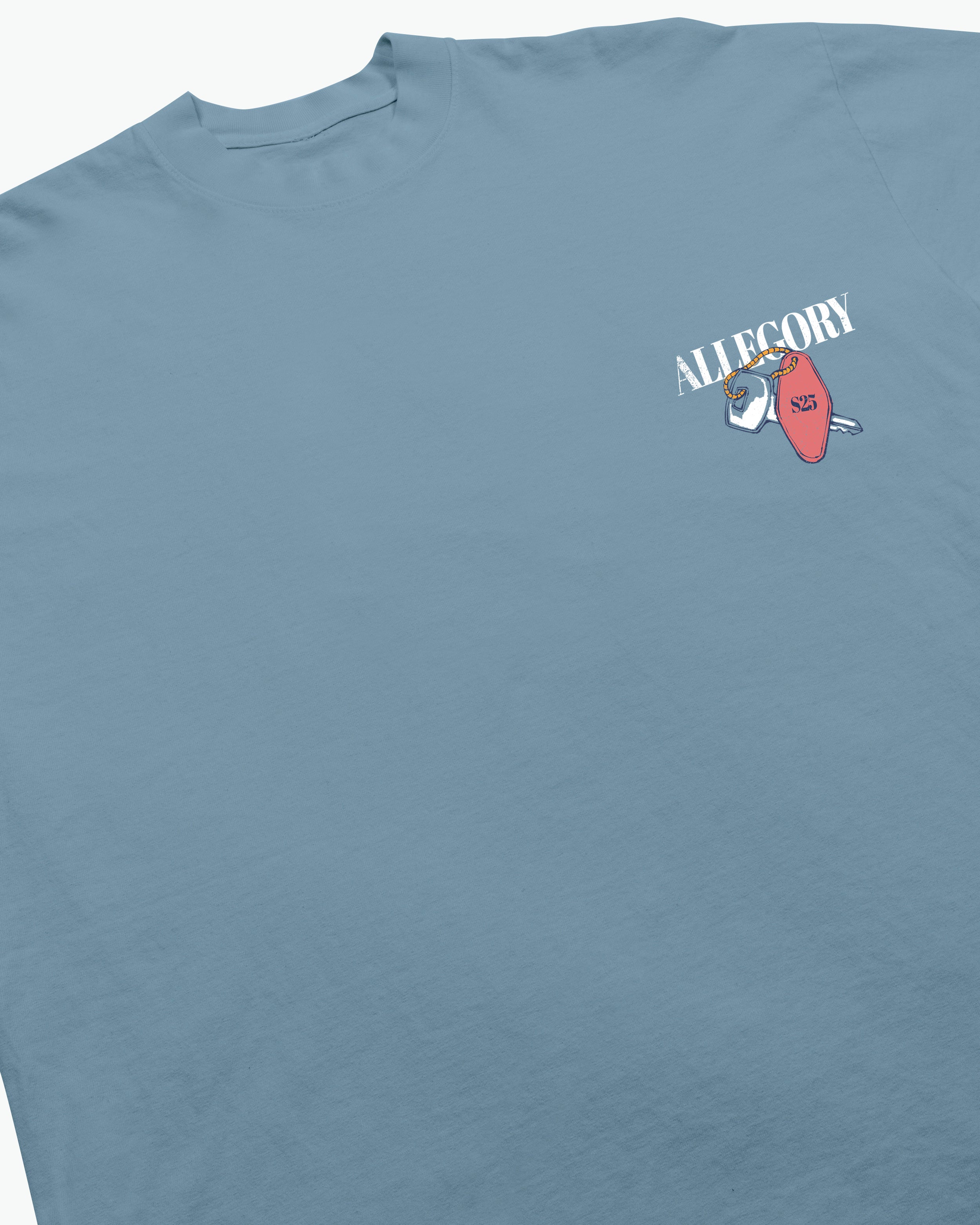 The Lemonade Was Sweet Today Tee / Soft Denim Blue-4