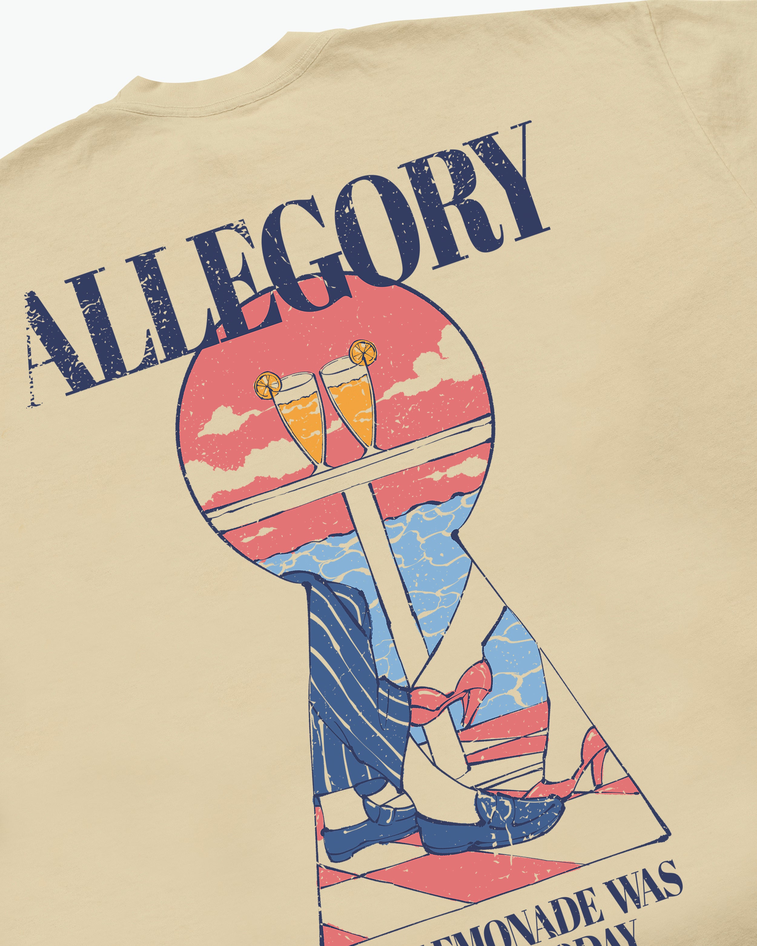 The Lemonade Was Sweet Today Tee / Washed Gold-3