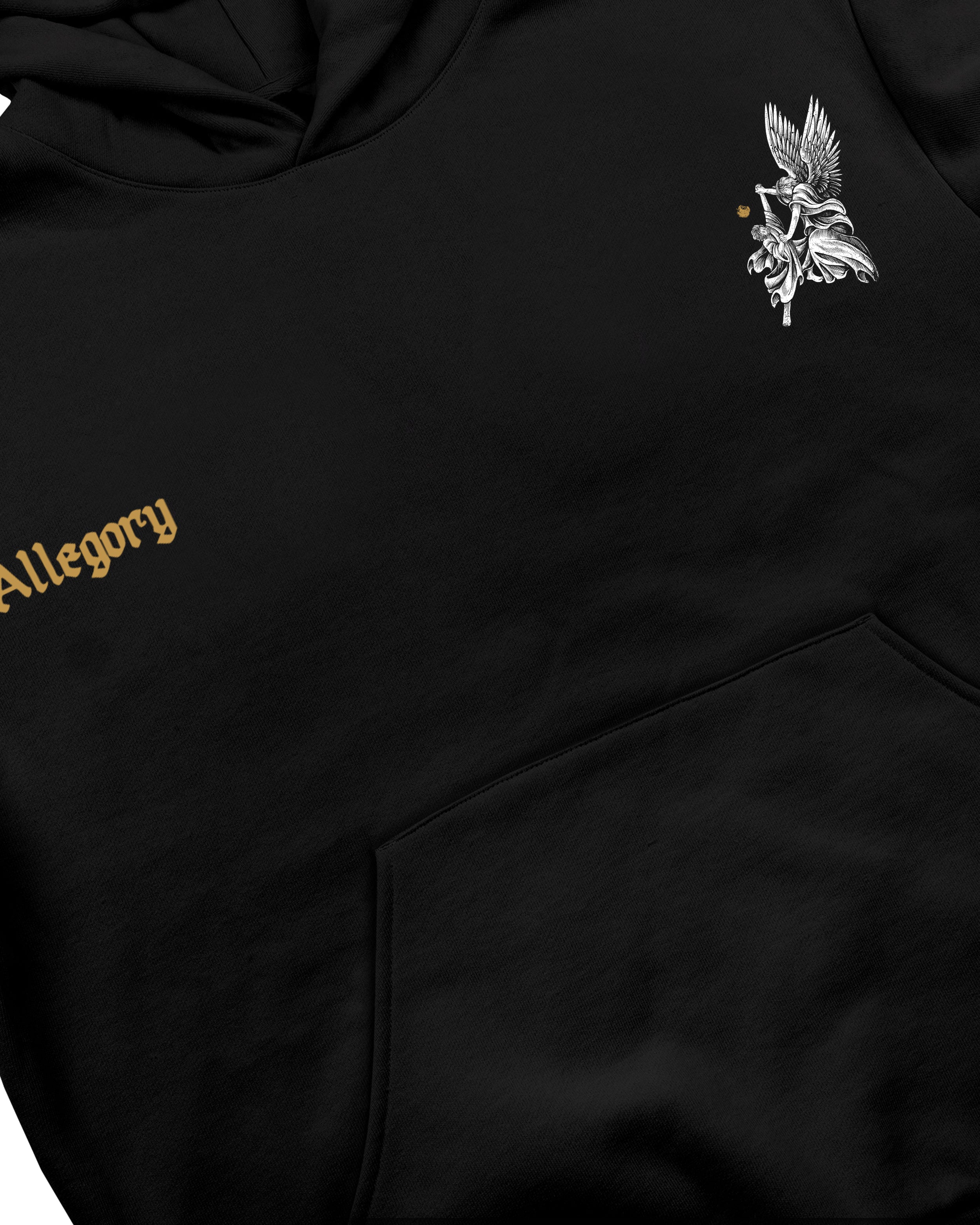 Wrestle With God Hoodie / Black-4