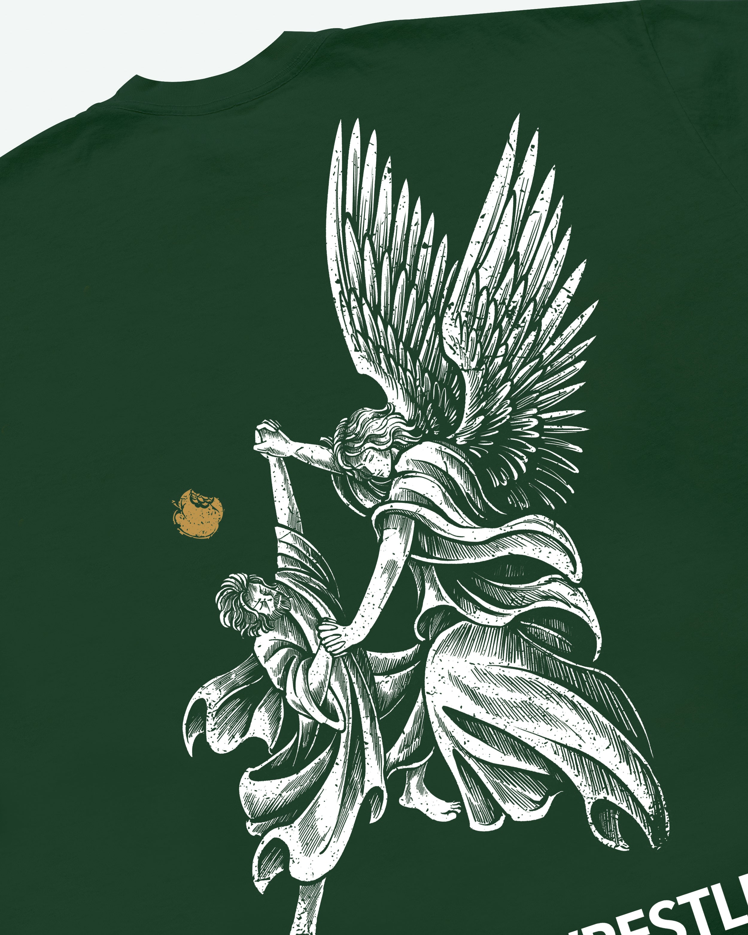 Wrestle With God Tee / Green-4