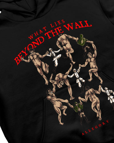 What Lies Beyond The Wall Hoodie / Black