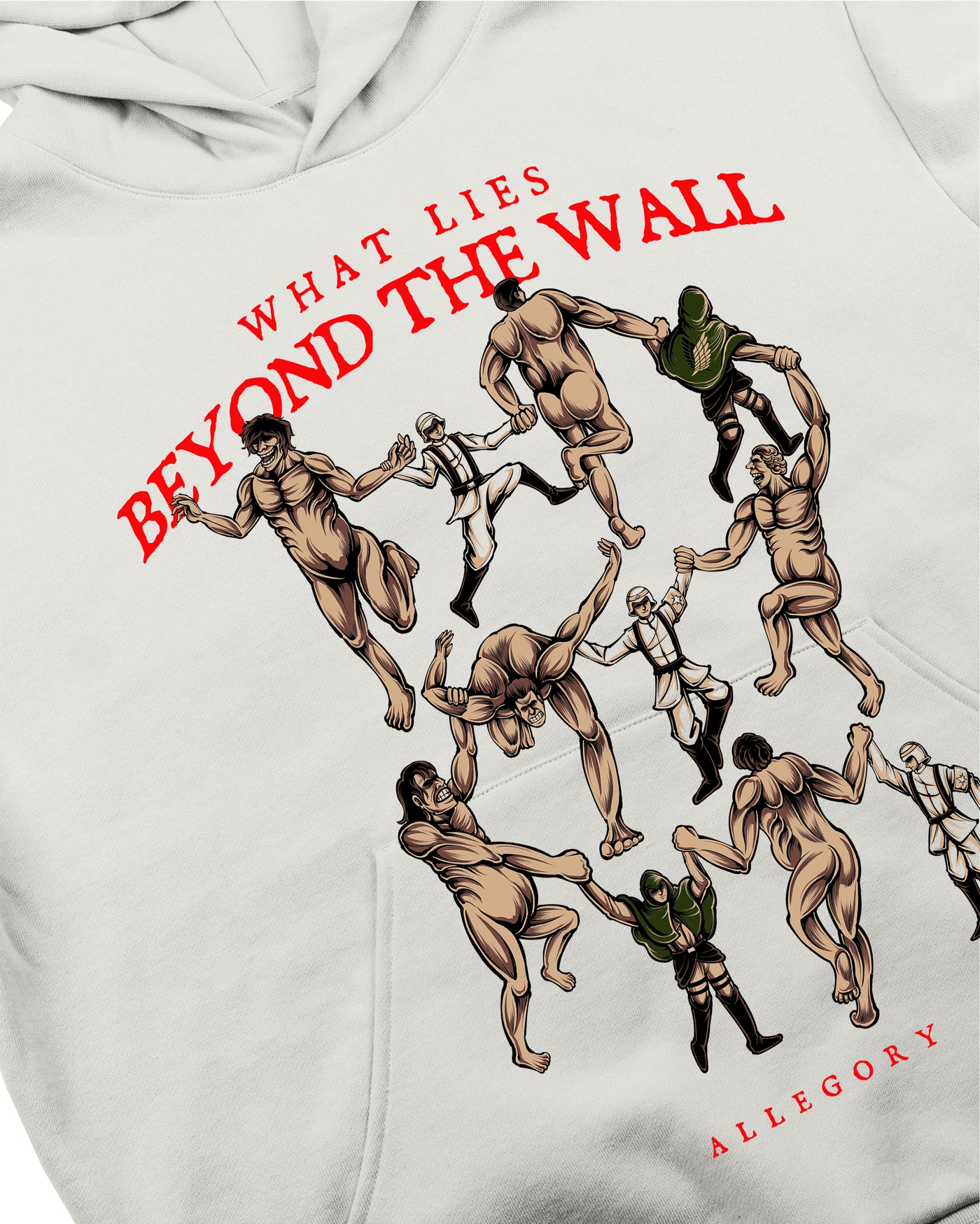 What Lies Beyond The Wall Hoodie / Off White