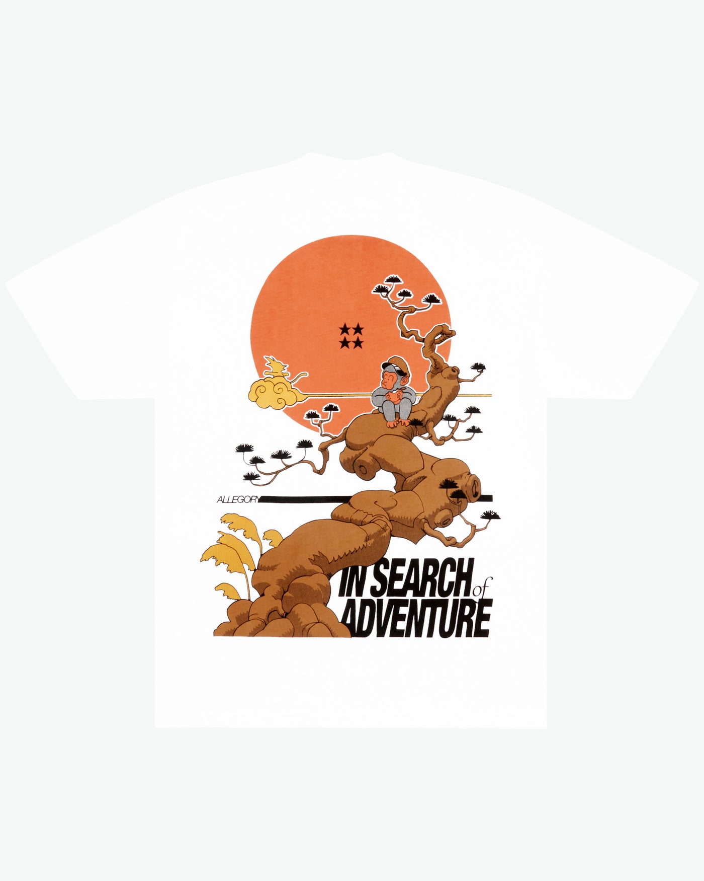 The Search Of Adventure Heavyweight Tee / White