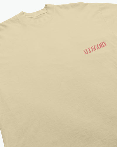 Swim In The Neighbors Pool Tee / Washed Gold