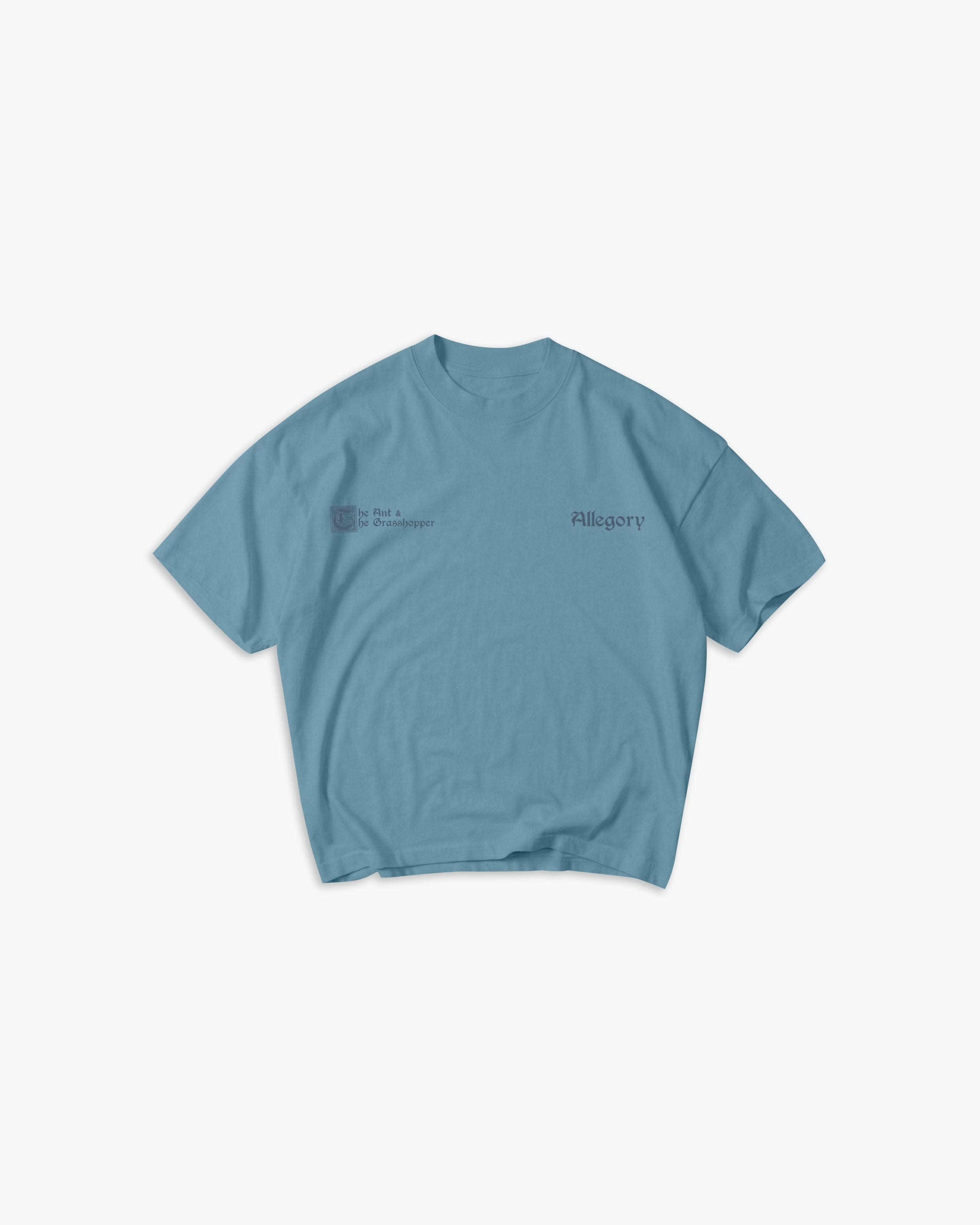 Ant and The Grasshopper Tee / Soft Denim Blue