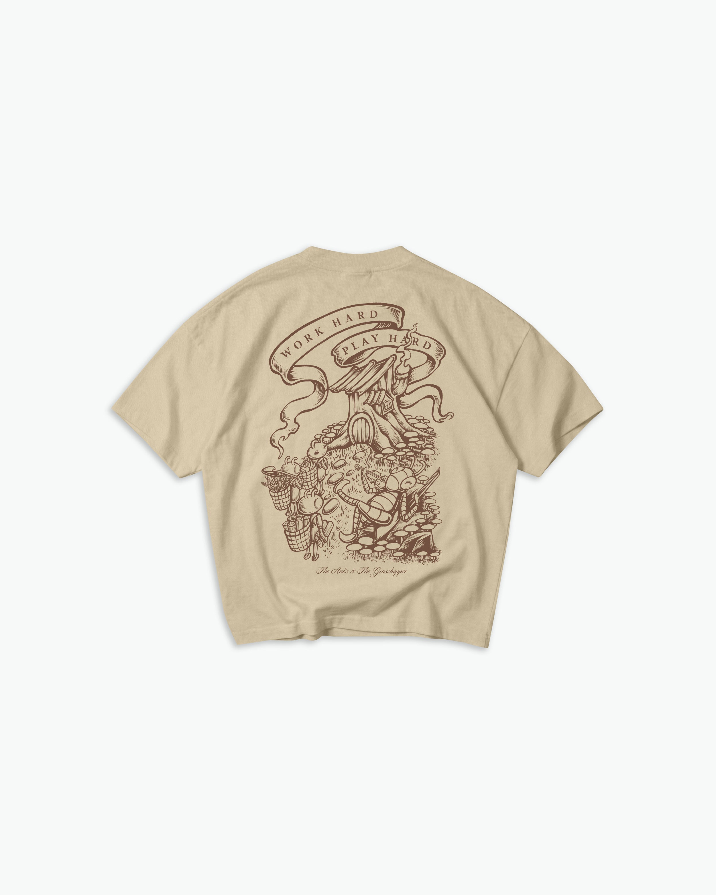 Ant And The Grasshopper Tee / Washed Gold