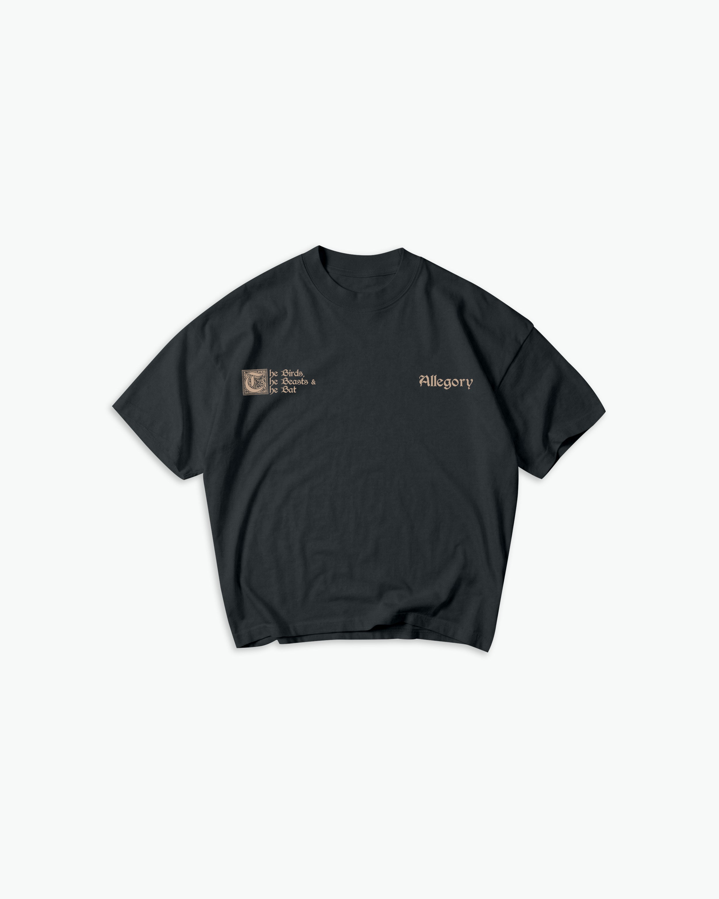 Bat, Birds and The Beast Tee / Charcoal