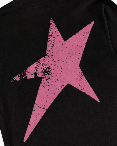 Birthmark Star Long Sleeve Tee / Black