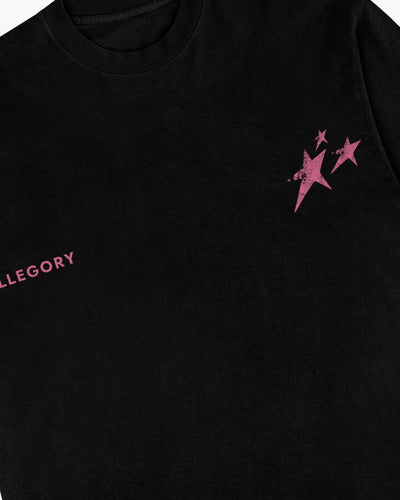 Birthmark Star Long Sleeve Tee / Black