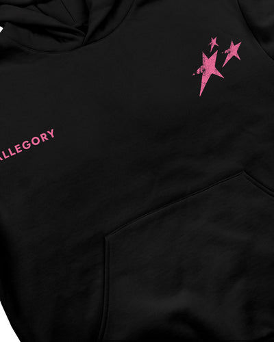 Birthmark Star Hoodie / Black