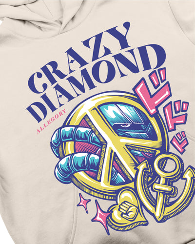 Crazy Diamond Hoodie / Cream