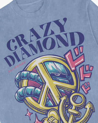 Crazy Diamond Long Sleeve Tee / Sky Blue