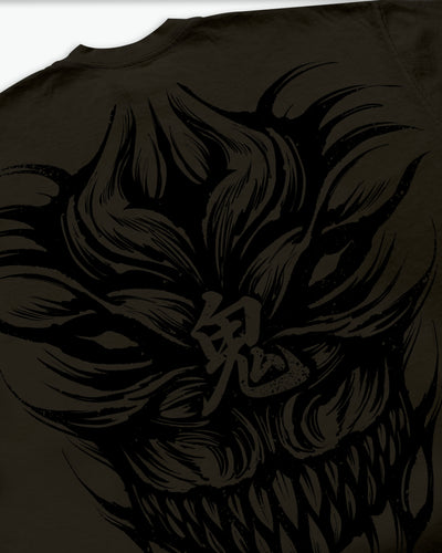 The Demon Back Tee / Vintage Black