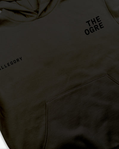 The Demon Back Hoodie / Vintage Black