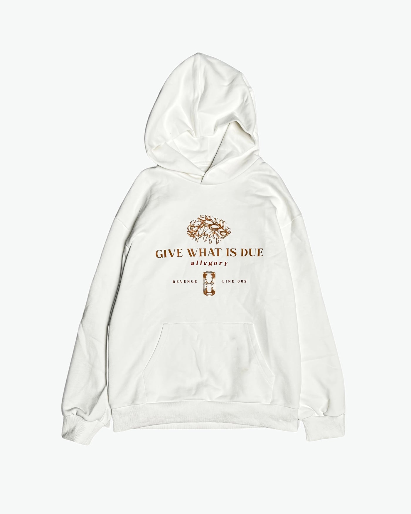 Oversized Heavy Give What Is Due Hoodie / Off White