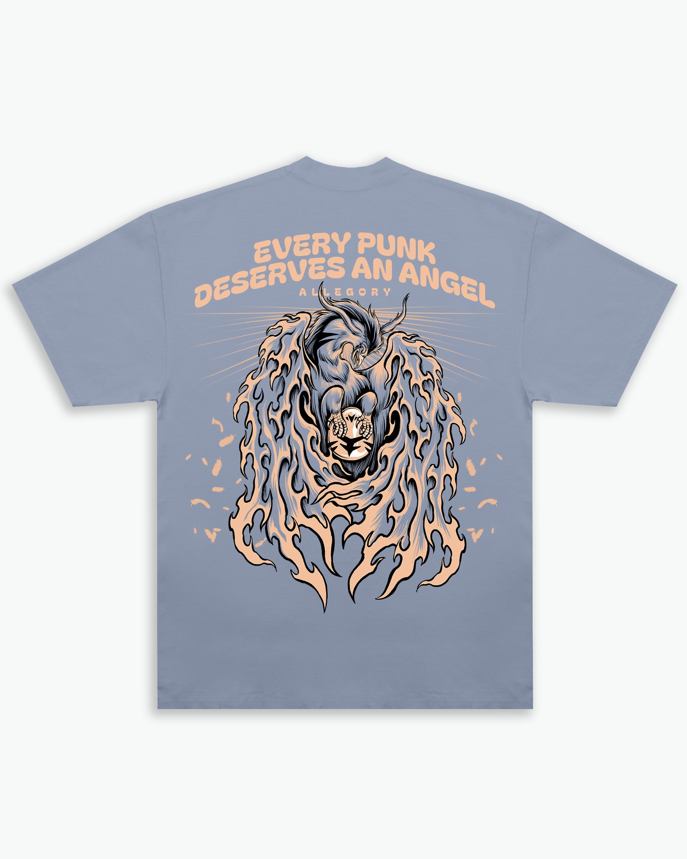 Every Punk Deserves An Angel Tee / Maya Blue