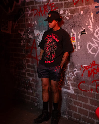 Black Mirrors White Dreams Obito Vintage Oversized Tee / Black