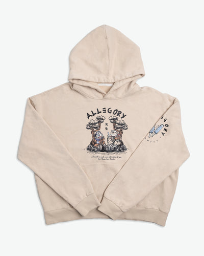 Popsicles by the Forest Jiraiya & Naruto Toad Vintage Hoodie / Cream